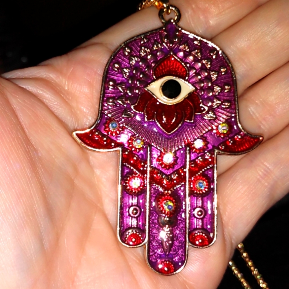 Hamsa "Anti-Evil Eye" Pendant Necklace